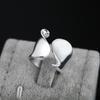 Silver Open Ring Wholesale Pretty Luxury Unique Fashion Women Men Wedding Noble Cute Charms Silver Color Ring Jewelry