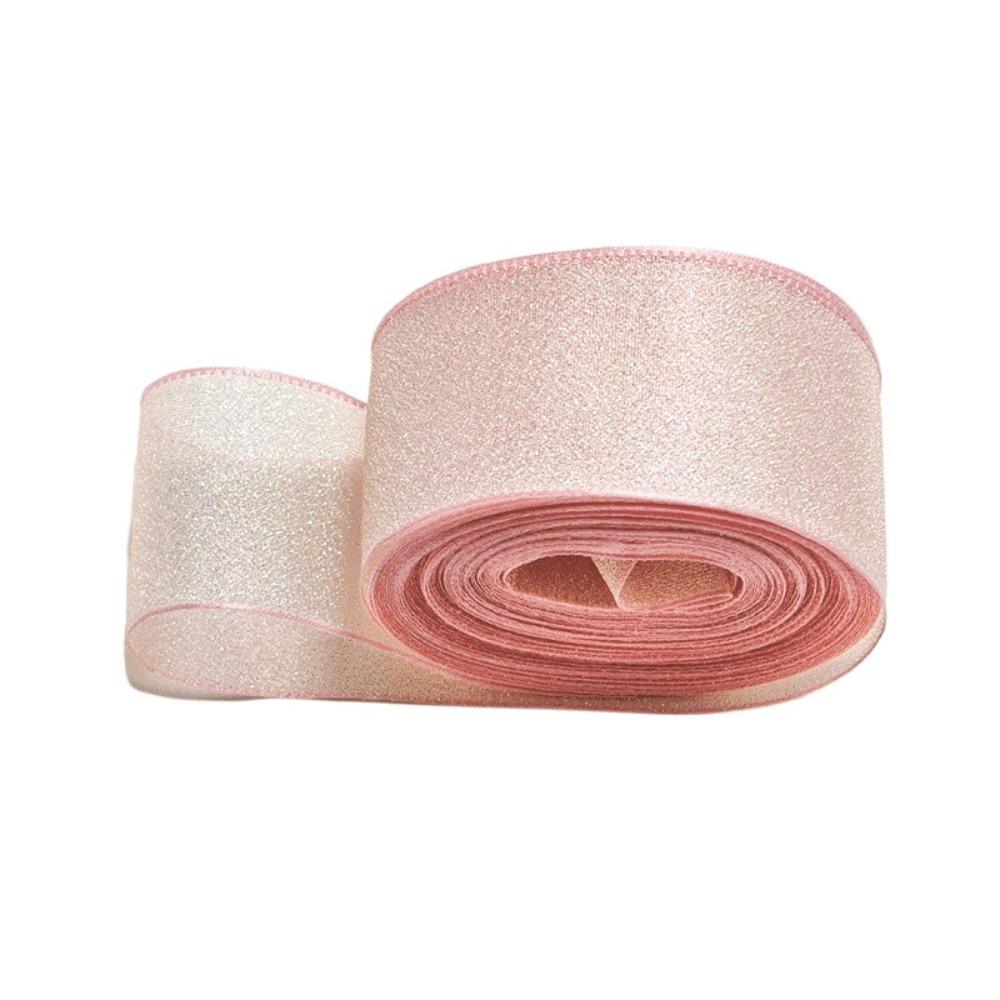 Langlebiges 40mm 10 Yards Fischschwanz Organza Band Bastel Schleife Polyester Seiden Satin Bänder DIY Geschenkverpackung zur Dekoration von Hochzeiten