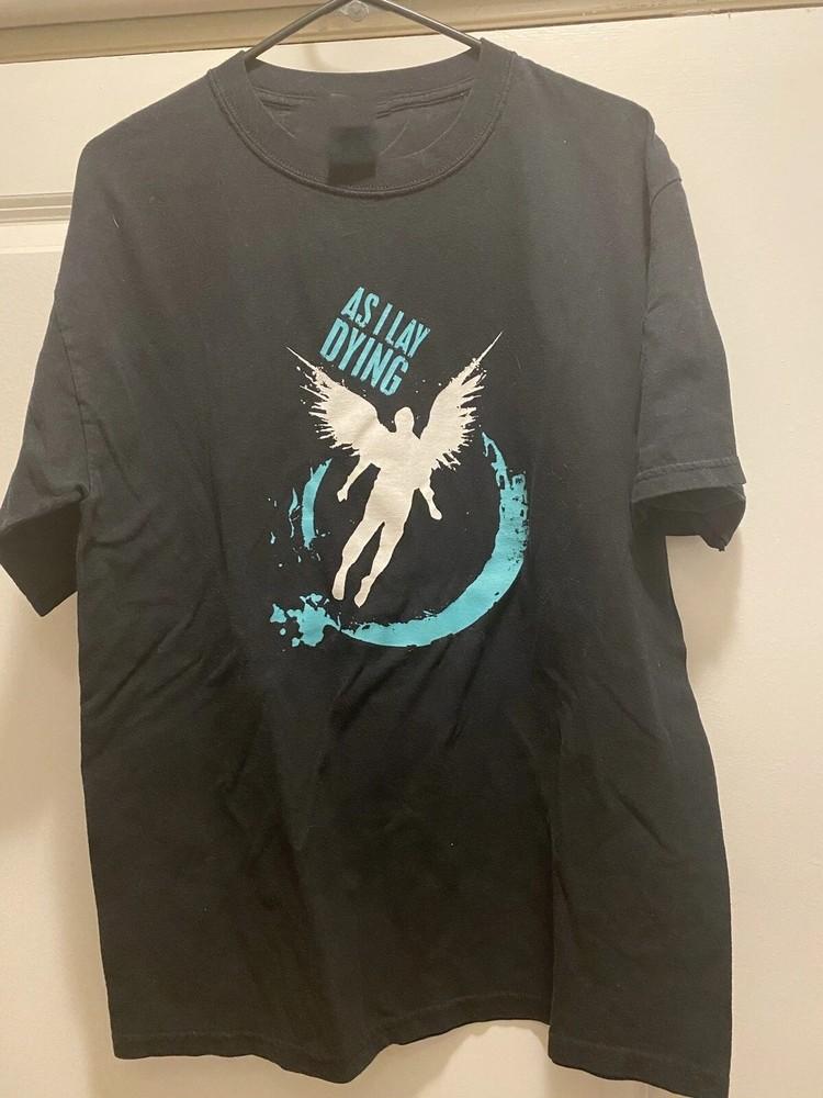 Retro As I Lay Dying Black Cotton T Shirt  OM737 Unisex T-Shirt XXXL