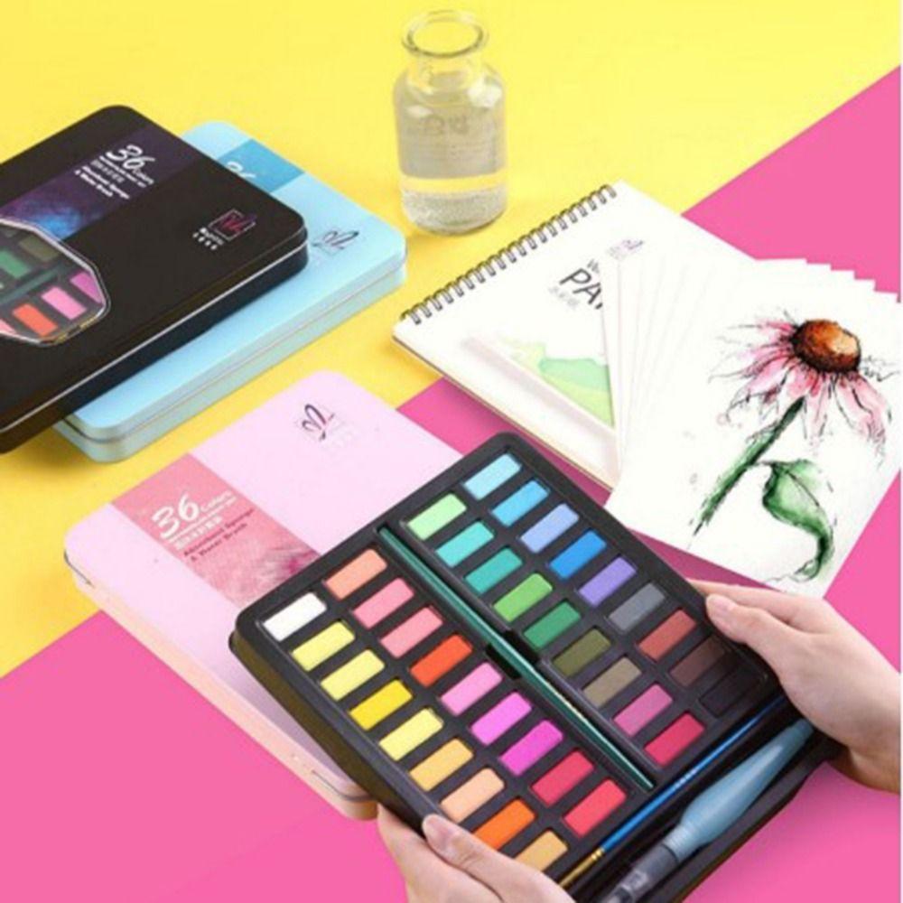 15/16Pcs Vivid Colors Professional Watercolors Set Travel Watercolor Set  Travel Kit
