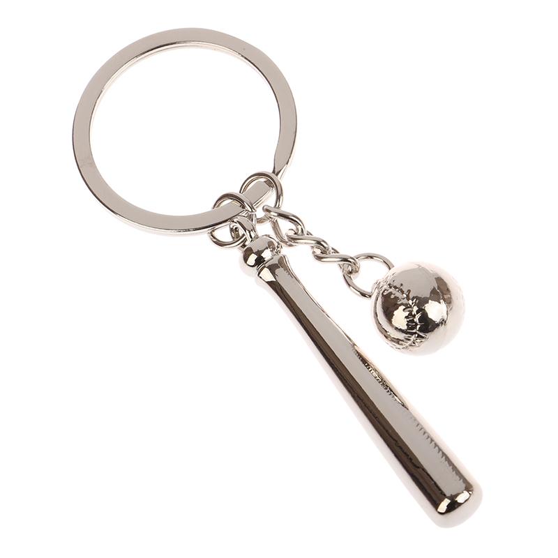 Creative Soccer Playground Keychain Unisex Metal Tennis Table Tennis Golf Key Holder Fans Gifts