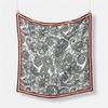 Twill Silk Scarf Woman Cashew Painting Square Scarves Wraps Bandana Small Hijab Silk Foulards Tie Headband Neckerchief 53CM