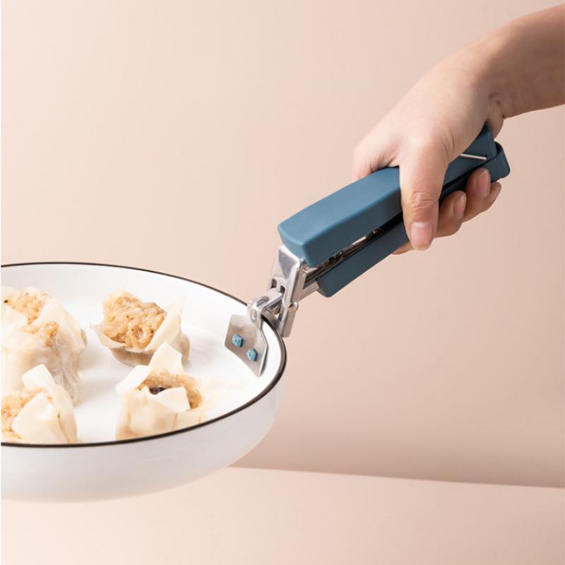 Stainless Steel Anti-scalding Gripper Set: Non-slip Tray Holder & Bowl Clip