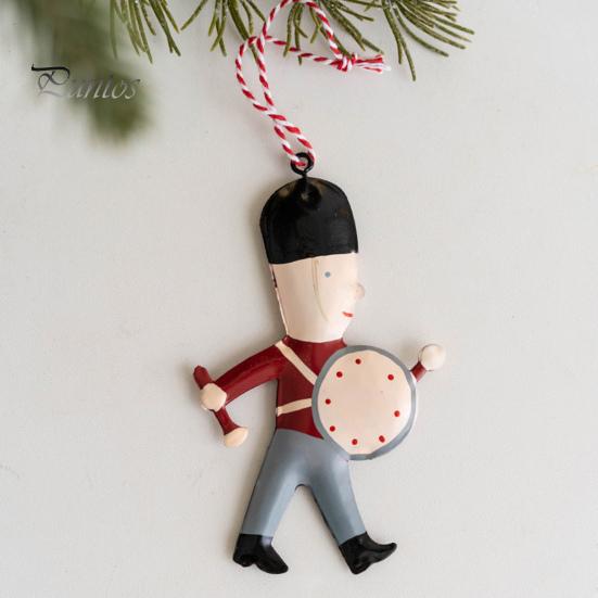 Pendentif de noël exquis en forme d'ange, soldat du père noël, pendentif d'arbre de noël pour décoration festive