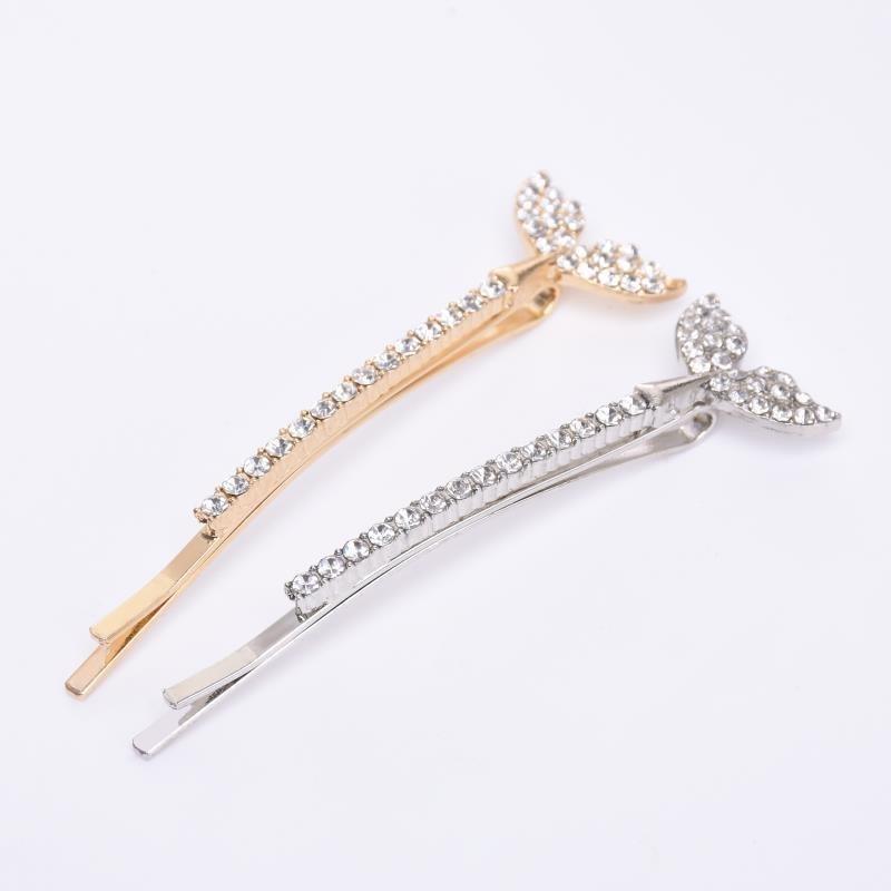 2/3/4PCS X-shaped Hair Clips Shiny Rhinestone Fashionable Small Hair Clips Fringe Decorative Clips ringe Decorative Clips
