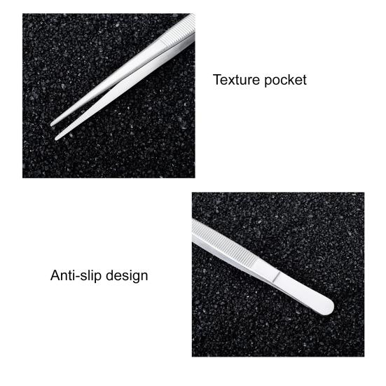 5 Pcs Kitchen Tweezer Tongs Stainless Steel Food Tongs Professional Chef Tweezers Set for Precise Gripping