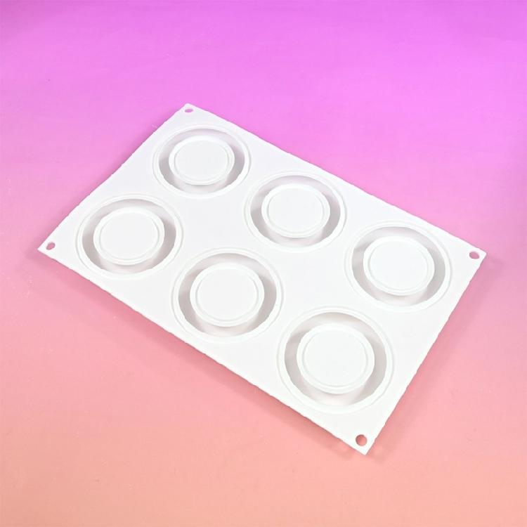 Multifunctional 6 Section Silicone Dessert Molds For Homemade Mousses Cakes Heat Resistant Baking Essential