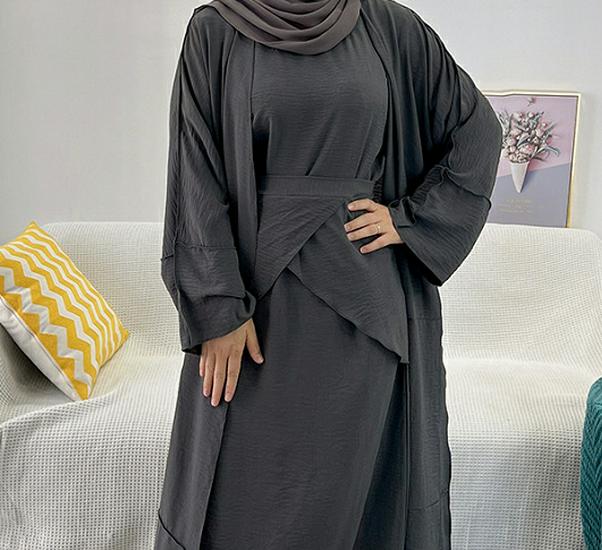 Loriya Solid Color Three-Piece Set LR522 - Turkey & Dubai 2022 Edition