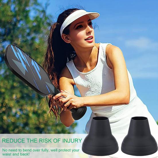 2ks Univerzální silikonový sběrač nakládané koule Drapák Horní přísavka Příslušenství Pádla na pikleball