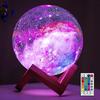 BRIGHTWORLD Moon Lamp Galaxy Lamp 5.9 Inch 16 Colors LED 3D Moon Light, Remote & Touch Control Moon Night Light Gifts for Girls Boys Kids Women
