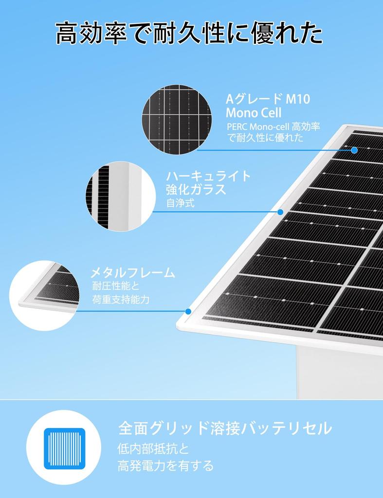 Solar Panel Kit for Outdoor Security 15W 12V Monocrystalline Solar 20000mAh LiFePO4 MPPT USB Solar for Security Cameras Cameras, Charger, Built-in
