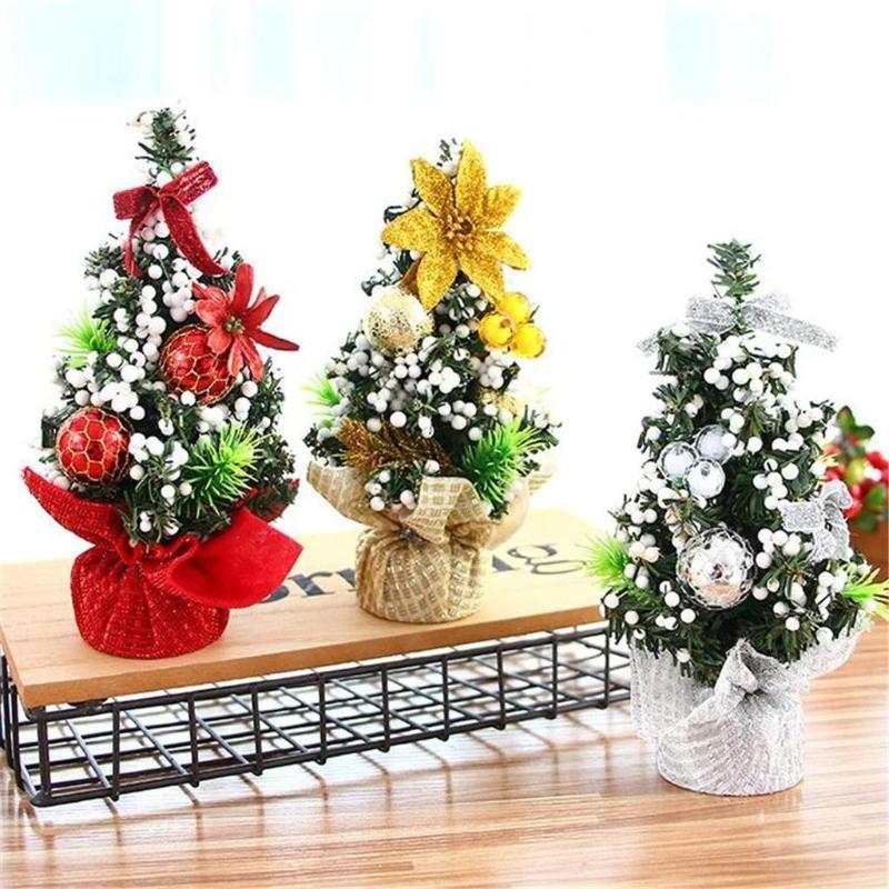 20cm Mini Christmas Tree Christmas Desktop Decoration Christmas Tree Decoration Home Christmas Party Decoration Christmas Tree