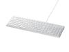 Buffalo USB Wired Stylish Keyboard, White, BSKBU15WH
