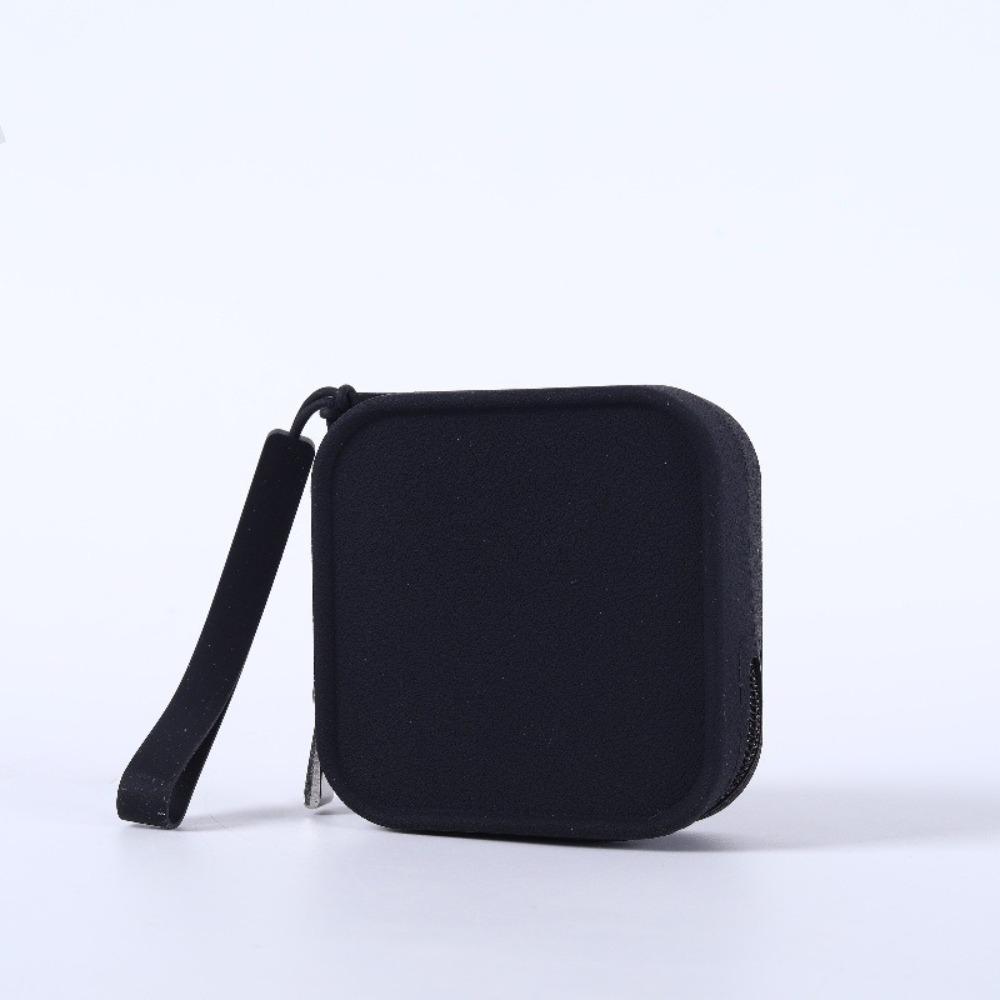 Mini Silicone Organizer Wallet Coin Purse Smooth Zipper Waterproof Travel Pouch Macaron Color Earphone Bag Students