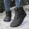 Winter Hiking Shoes Snow Boots Plush Cotton Shoes Outdoor Sneakers Men Women Ankle Boots Warm Winter Boots Mid-top