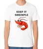 Keep It Shrimple T-Shirt Divertente Battuta sui Gamberetti Umorismo sui Frutti di Mare Maglietta Unisex