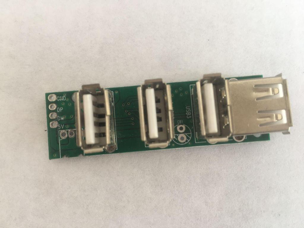 Mini Four-Port USB 2.0 Power Strip Hub