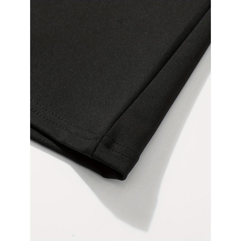 Men's Plus Size Merry Christmas T-Shirt, Casual Short Sleeve Tee with Santa Hat Graphic, Round Neck, Summer Fashion Top for Daily Wear