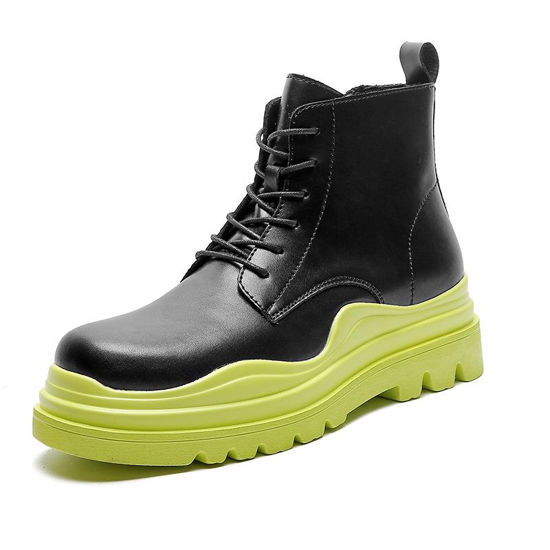 1 Winter new Martin boots British high-top short boots casual boots 38 жёлтый