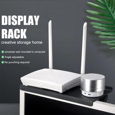 Screen Top Storage Shelf Adjustable Monitor Storage Rack Computer Desktop Display Stand TV Router Storage Rack Home Organizer