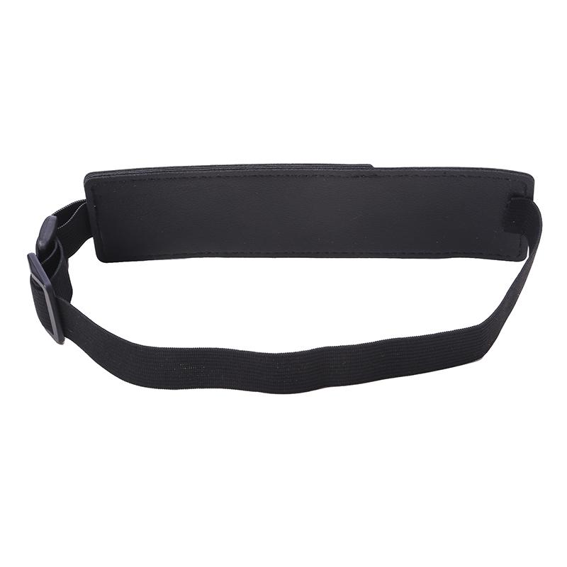 Adjustable Elastic Band Pen Holder Solid Color PU Pen Sleeve Pouch Students Notebook Book Page Pen Clip
