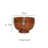 Jujube Wood Round Bowl for Eating and Soup