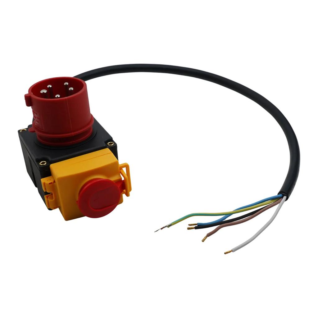 For Industrial Machines Device Switch Black Restart Protection Undervoltage Release IP54 Rated For 400V Machines