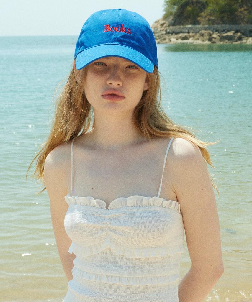 LADY VOLUME Books Cotton Ball Cap (Blue)