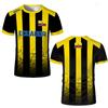 Ecuador Flagge Print Fußball T-Shirt Sportlich Lässig Ecuador Karte Grafik Schnelltrocknendes Trikot Unisex Atmungsaktiv Kurzarm Oberteile