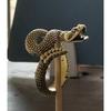Niche personalized rattlesnake unisex ring, design sense animal alloy opening adjustable south snake element