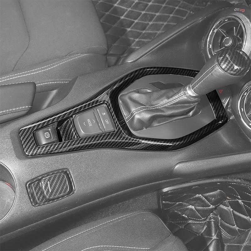 Car Gear Shift Panel Decoration Protective Cover For Chevy Camaro 2017 Up Car Interior Accessories