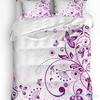 3pcs Bedding Set Fantasy Flower Lavender Plant Purple Home Textile Duvet Cover Pillow Case Boy Kid Teen Girl Bedding Covers Set