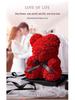 Handmade Everlasting Rose Bear DIY Kit for Valentine's & Qixi Festival
