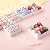 Fun Christmas Animal 9-Key Keyboard Stress Relief Toy Fidget Pendant Portable Bag Decor for Killing Time Waiting In Lines