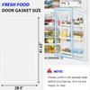 Multi Brand Refrigerator Gasket Seal 242193206 Quick Installation No equipment Required Works With Many Appliance Models