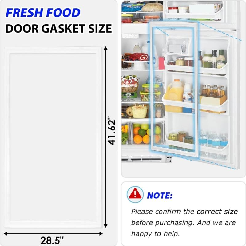 Multi Brand Refrigerator Gasket Seal 242193206 Quick Installation No equipment Required Works With Many Appliance Models