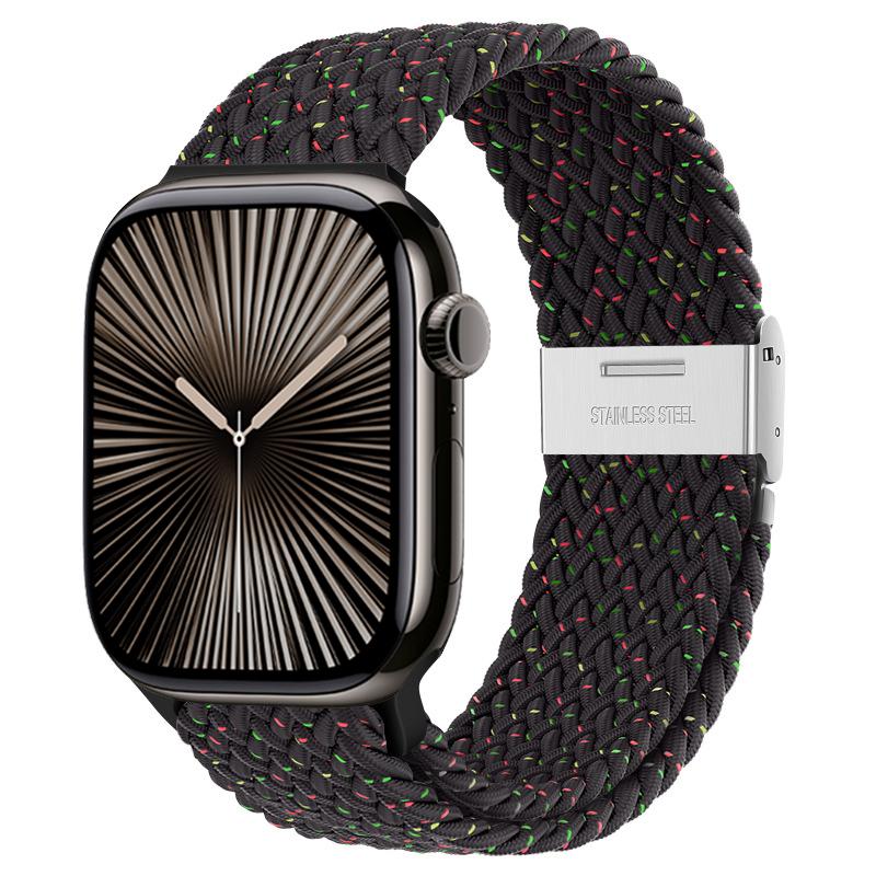 Strap For Apple Watch Band 46mm 45mm 44mm 49mm 40mm 41mm 42mm Braided Loop Correa Bracelet iWatch Series 10 8 9 7 5 Se 6 4 Ultra