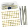 Leather Rivet Kit Leather Crafting Tool Riveting Repairing Decorating Rivet Copper Rivets for DIY Leathercraft