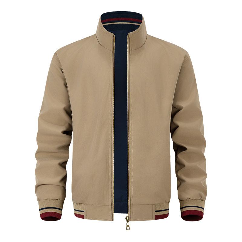 

Мужской кардиган на молнии, повседневная куртка, мужской трикотажный жакет-топ S хаки