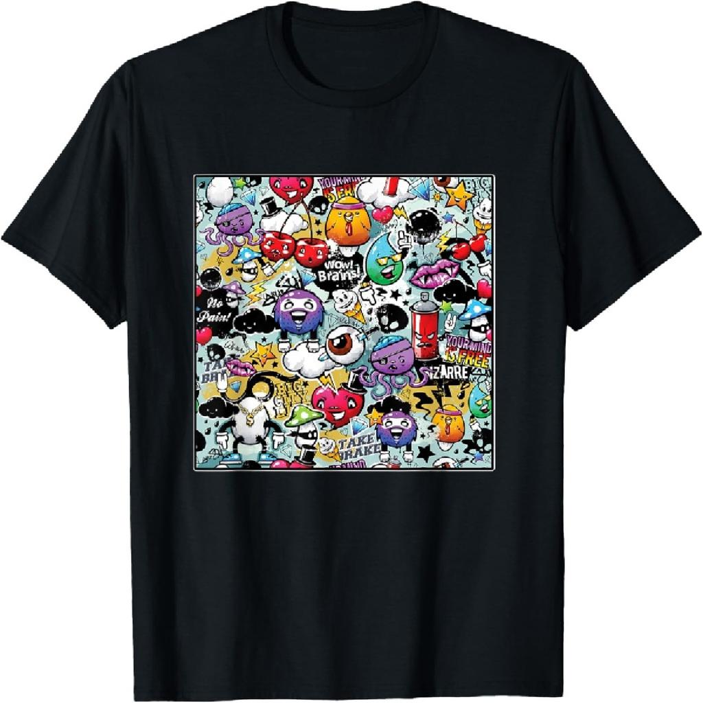 Graffiti Art Abstract Spray Painting Street Art Urban Rap T-Shirt