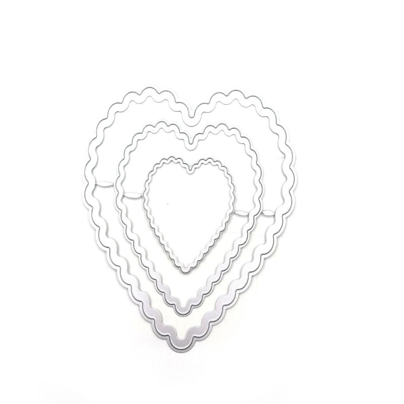 Heart Metal Die Cuts Wedding Cutting Dies Cut Stencils for DIY Embossing Paper Valentines Day Scrapbooking Decorations