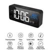 Fm Radio Led Digital Smart Alarm Clock Watch Table Electronic Desktop Clocks Usb Wake Up Clock With 180° Time Projection Snooze