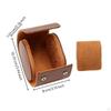 Leather Watch Case Dustproof Storage Box Shielded for Display Black