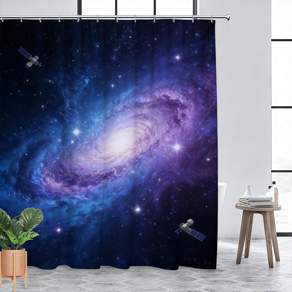 Vibrant Underwater Coral Reef with Sea Turtle & Clownfish Waterproof Shower Curtain for Bathroom Decor