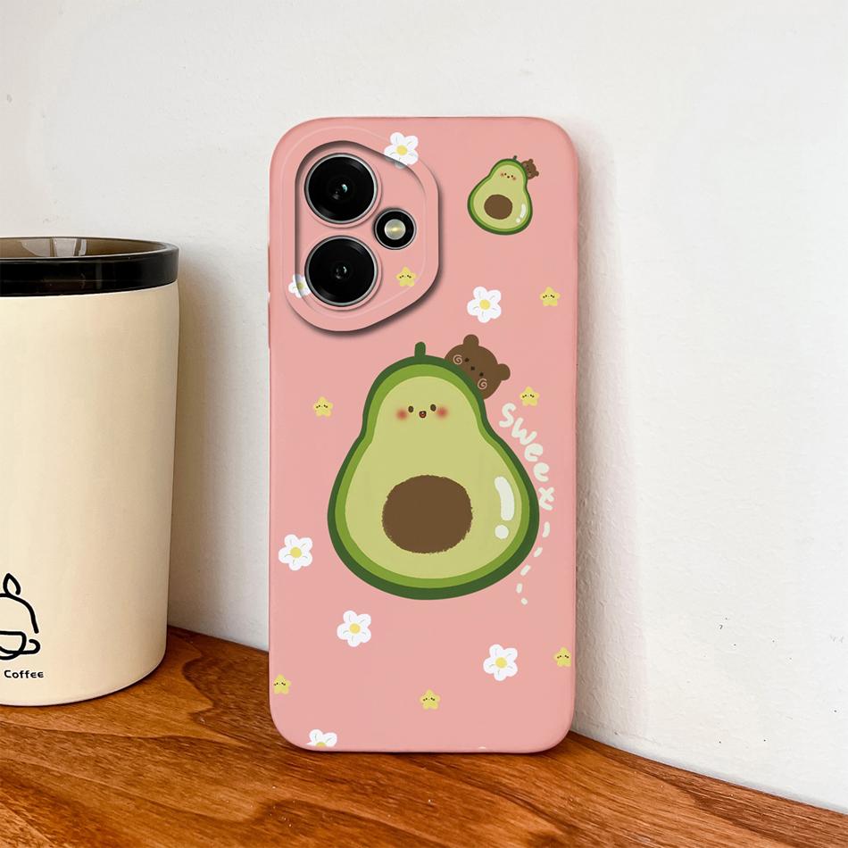 Case For Honor 400 Pro Global Cartoon Dinosaur Back Cover Liquid Silicone Full Protection Durable Shockproof Phone Protectors