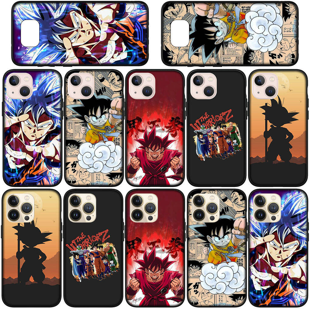 For Samsung Galaxy S25 S24 S23 iPhone 17 16 15 Xiaomi Redmi Note 14 13 12 11 Plus Pro Max XR A37 Phone Case Dragon Ball Anime Goku Cartoon OPPO Huawei