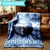 1PC Custom Name Blanket Grizzly Marks Logo Design Flannel blankets Patterns Throw Blanket All-Season Soft Gift for Couch, Bed, Camping, Birthday gifts