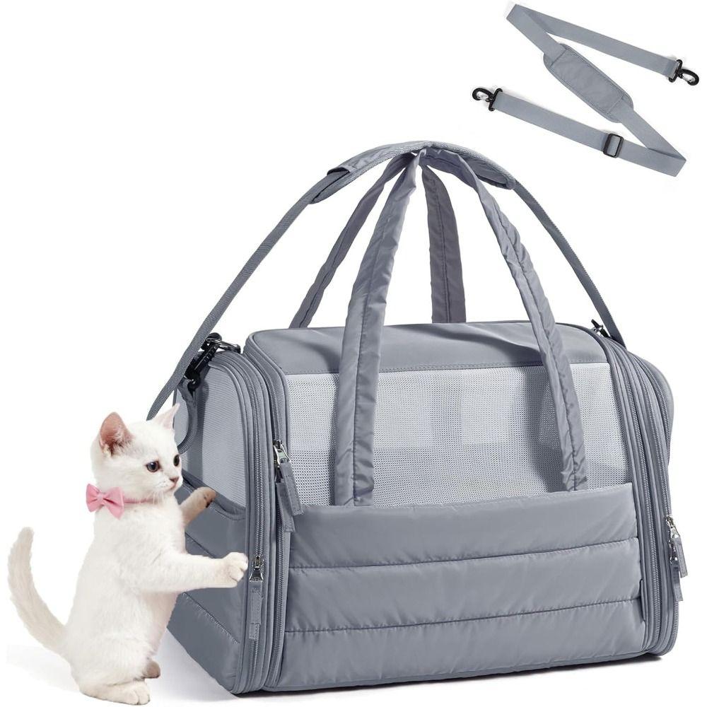 Quilted Pet Carrier Soft-Sided Puppy Carrier New Dog Carrier  Outdoor Travel