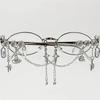 Y2K Retro Fashion Glasses with Chain Star Pendant Decor Lolita COS Silver Round Frame Spectacles for Women Aesthetic Accessories