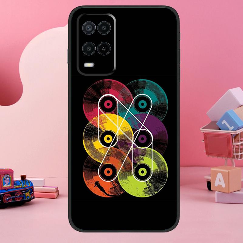 

Vinyl DJ Record Art Case For Oppo A98 A78 A18 A38 A58 A60 A80 A40 A77 A57 A17 A74 A54 A94 A96 A76 A16 A15 A5 Pro OPPO A91